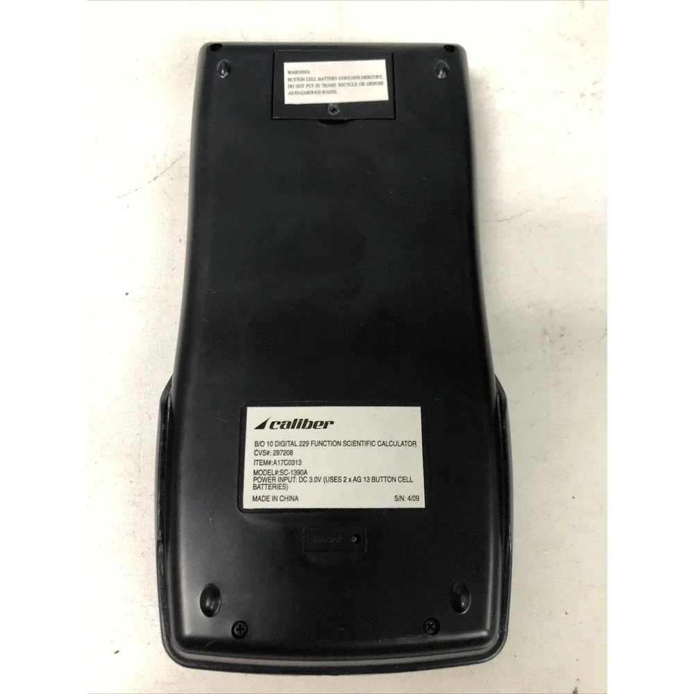 Caliber Scientific Calculator with case and instructions Black‎ 229 function
